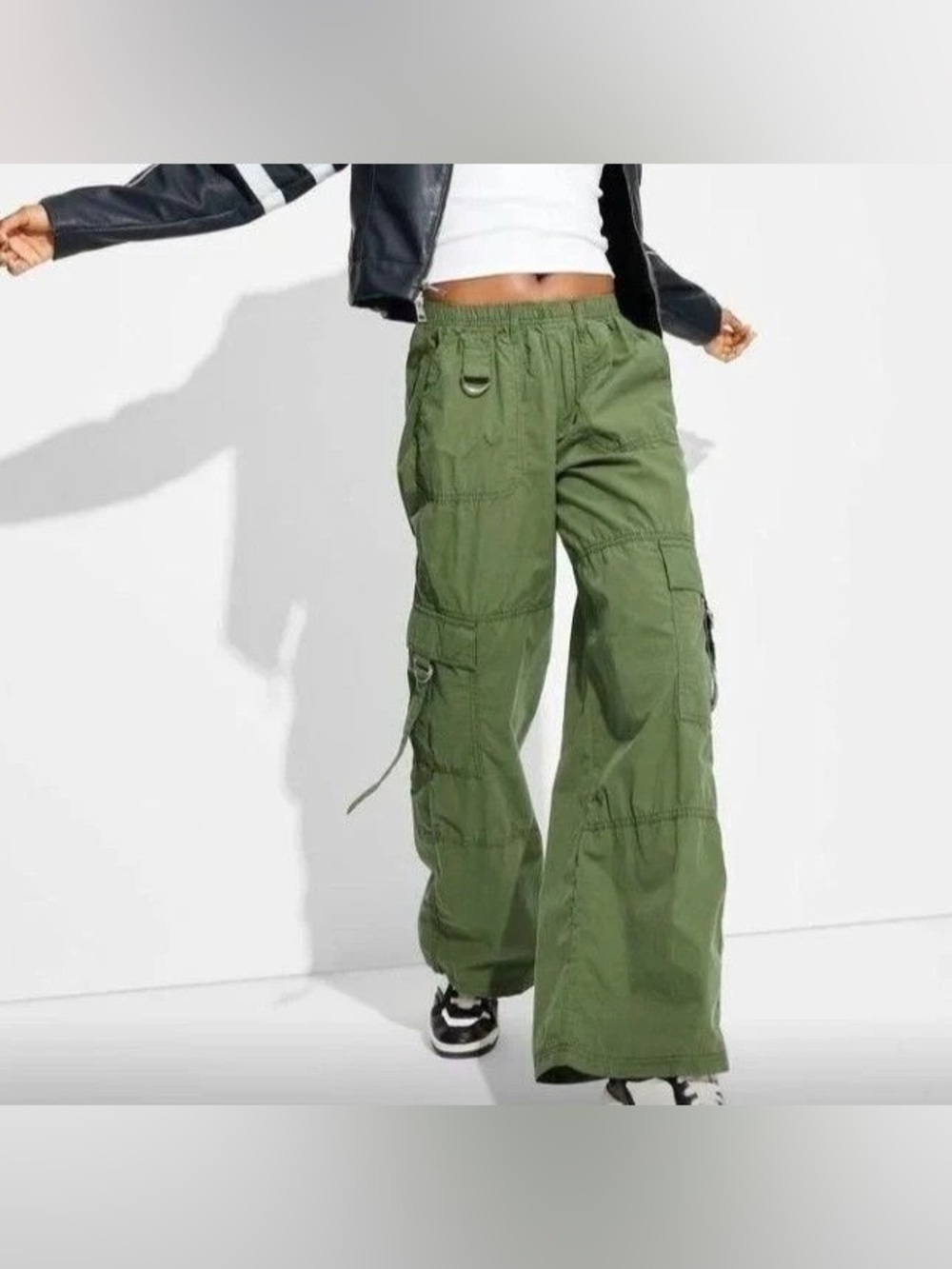 Target Wild Fable Olive Green Cargo Wide-Leg Pants